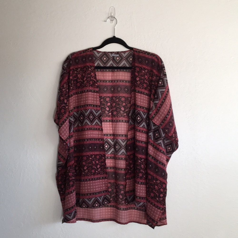 Charolette Russe Maroon Kimono
